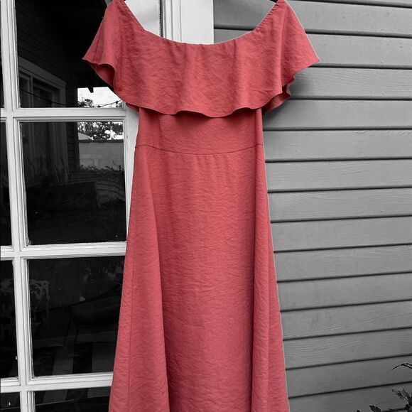 Vici/Sugar Lips Off Shoulder Ruffle Dress XS - Picture 6 of 8